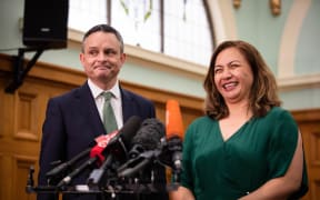Marama Davidson and James Shaw