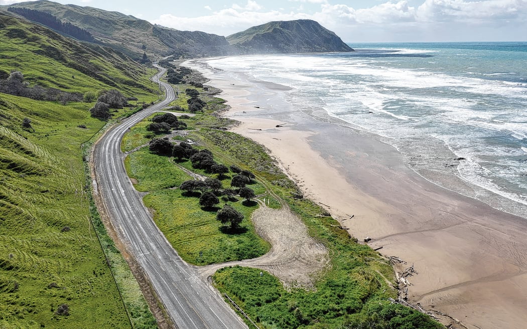 The land stretches about 300 metres down Makorori Beach and is a popular parking spot when the surf is good.