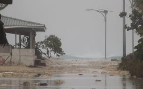 Tuvalu - tidal surges caused by cyclone Pam