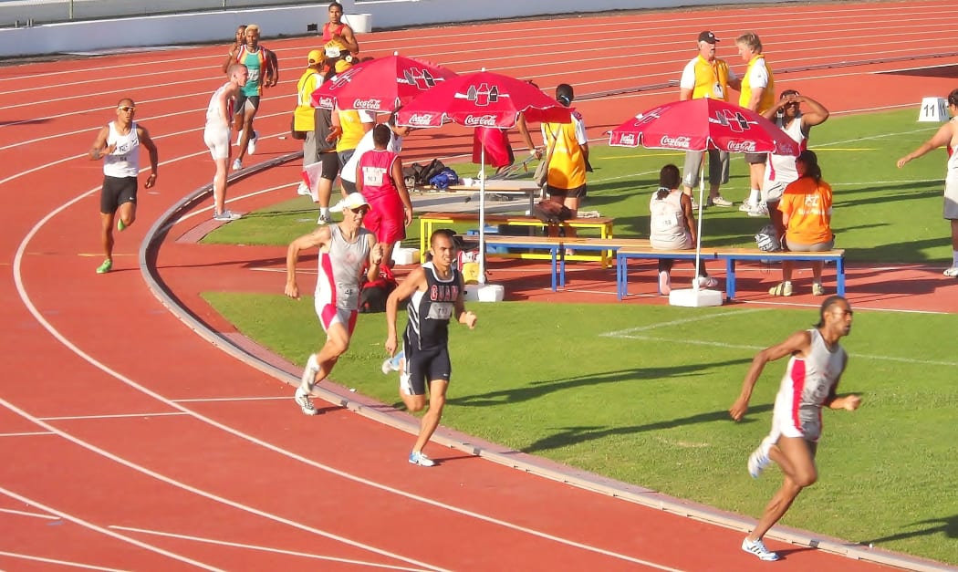 2011 Pacific Games: Athletics track event at Stade Numa Daly in Noumea, New Caledonia.