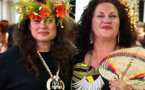 Rosanna Raymond (L) and Suzanne Tamaki.