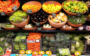 Cheaper fruit and vegetables helped bring down food prices.