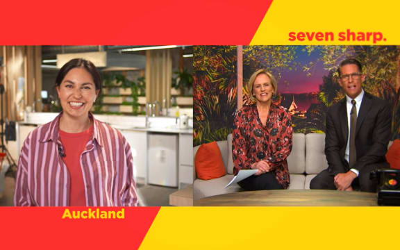 TVNZ's 7pm show Seven Sharp hosting My Food Bag founder Nadia Lim n a sponsored slot earlier this month.