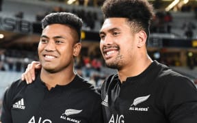 All Black players Julian and Ardie Savea.