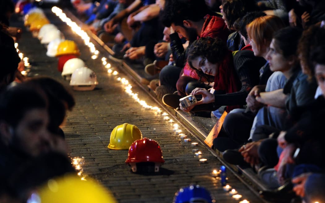 A candlelit vigil was held in Istanbul in honour of the victims.