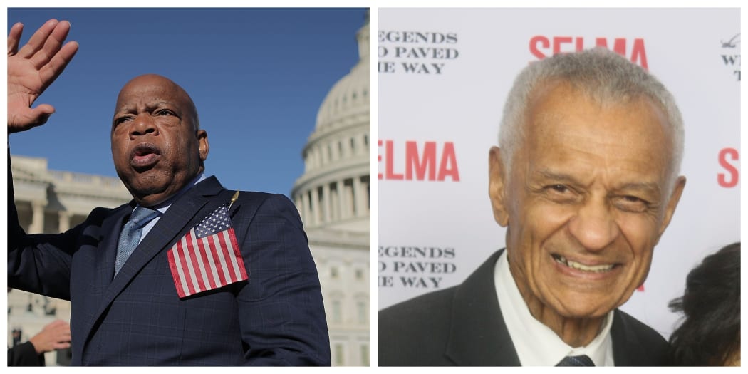 Rep John Lewis, left, and CT Vivian.