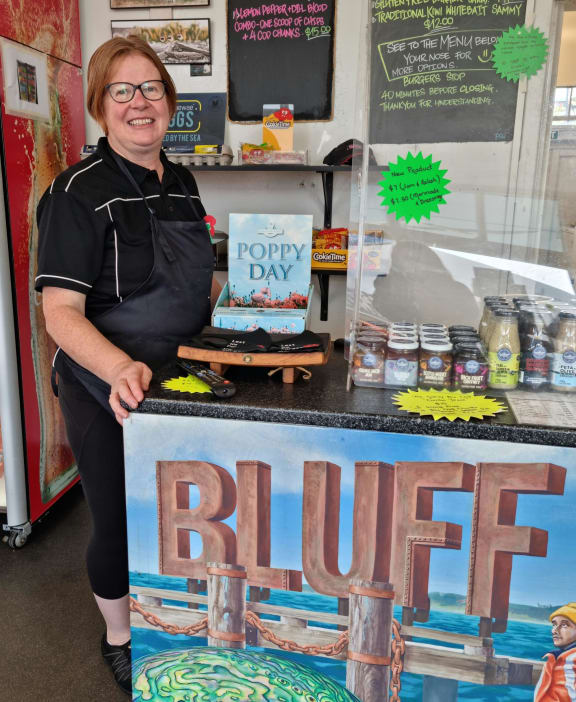 Diane, owner of The Galley Takeaways in Bluff.