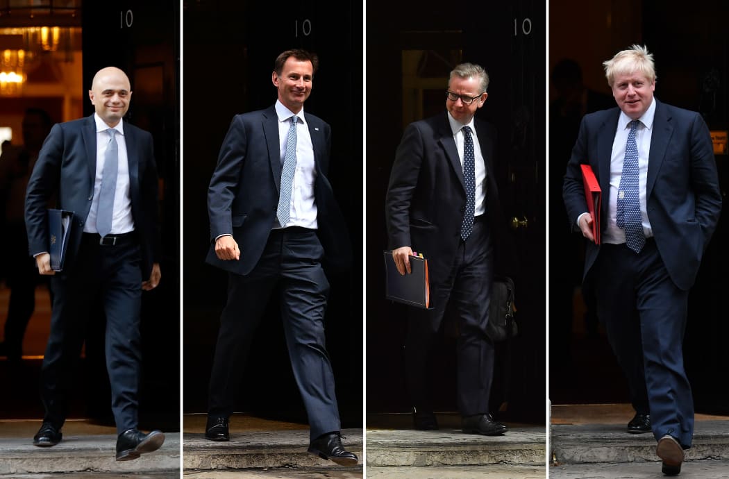 Top Tories: Sajid Javid, Jeremy Hunt, Michael Gove and Boris Johnson.