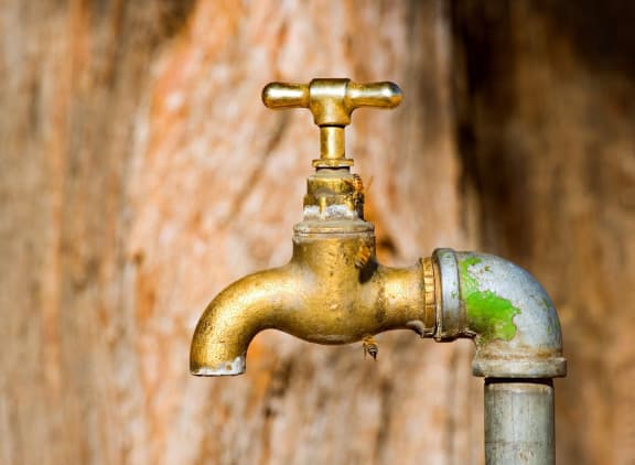 Water tap.