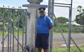 A Samoan prison guard