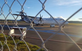 The plane which was forced to make an emergency landing at Hawke's Bay Airport.