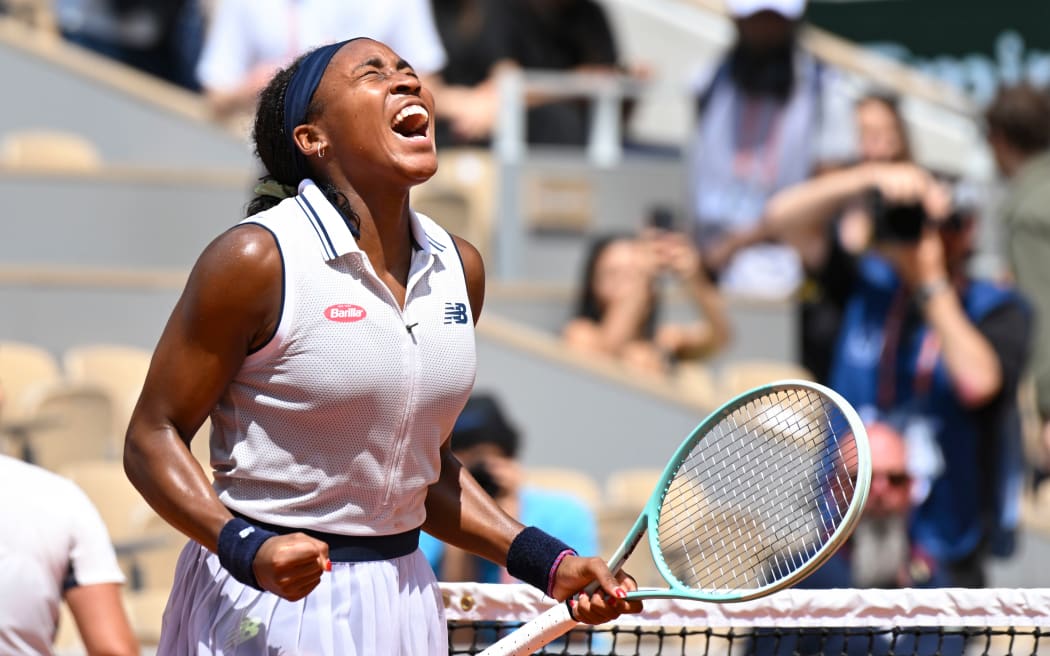 American tennis player Coco Gauff.