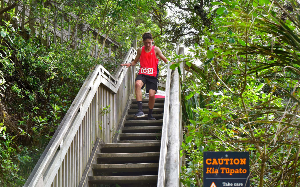 Happier days: The West End track was once part of the annual Toi’s Challenge race, won in 2021 by Liam Dooley.
