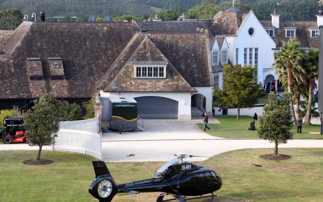 The Dotcom mansion near Auckland.
