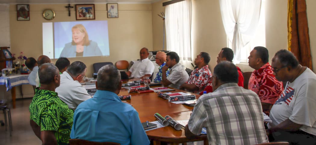 Priests in Fiji engage in a safeguarding and  training workshop in Suva.