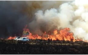 A fire in Canterbury.