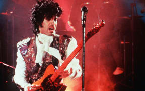 Prince on stage in 1985