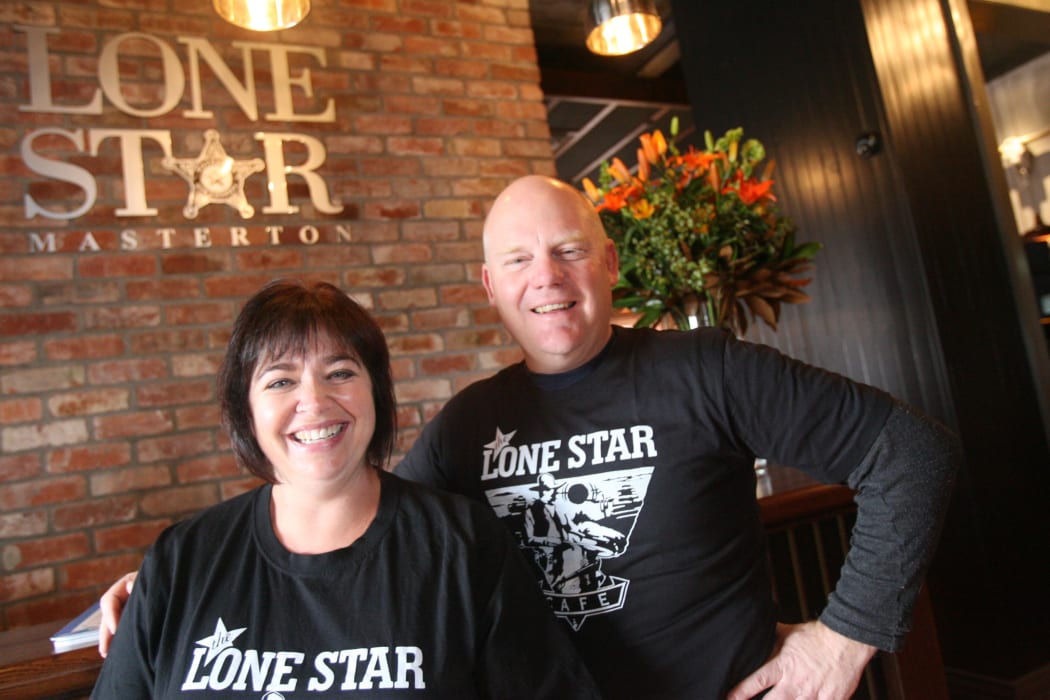 Lone Star Masterton co-owner Tom Roseingrave, right, with Michelle Roseingrave, his wife and business partner