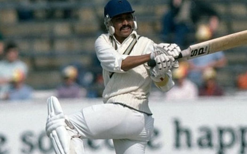 Chetan Chauhan playing for India.