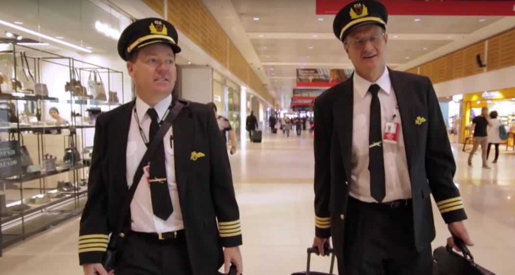A scene from Ready For Takeoff, an Australian show on TVNZ which was paid for by Qantas.