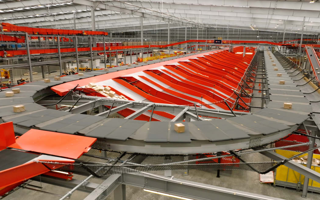 Inside NZ Post's new processing centre in South Auckland.