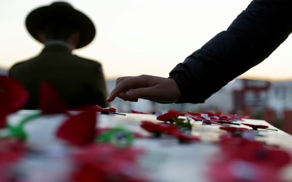 Commemorations in Wellington at Pukeahu National War Memorial Park.