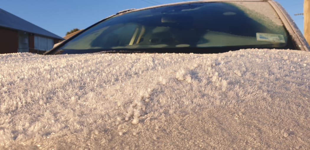 Residents in Dunedin's hill suburbs woke to a thick layer of frost on 22 June, 2020.
