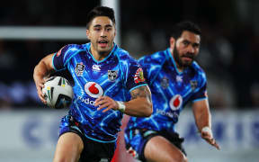 Warriors' Shaun Johnson in action.