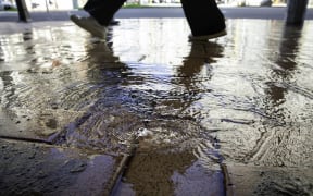 A leak in the Wellington CBD