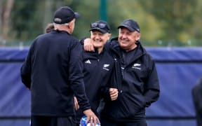 New Zealand All Blacks Squad Training, INSEP, Paris, France 12/10/2023
Assistant coach Joe Schmidt and Head coach Ian Foster
Mandatory Credit ©INPHO/Dan Sheridan