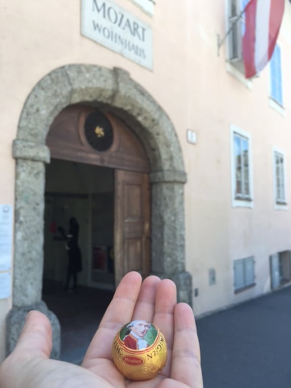 Mozart's house in Salzburg, and a delicious Mozartkugeln.