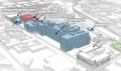 The plan for Dunedin Hospital.