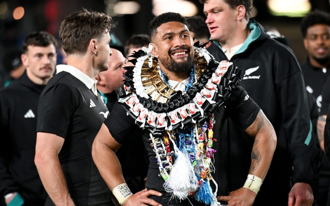 Ardie Savea after his 100th All Blacks Test Match cap.
