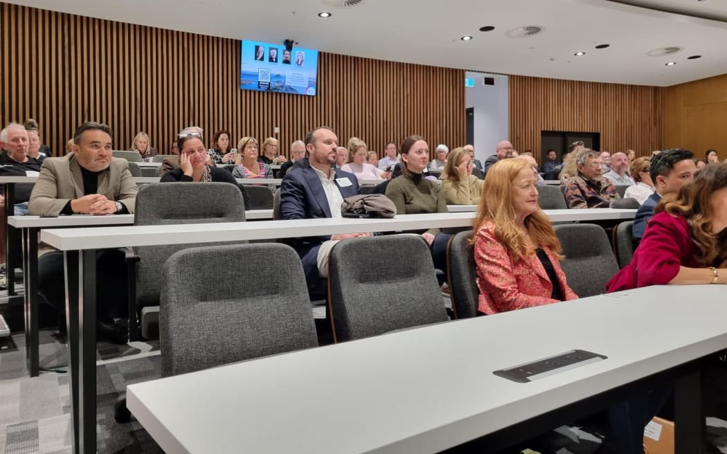 The audience at the debate