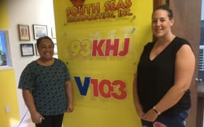 Dr Nicole Hawley on the right with midwife Kima Savusa