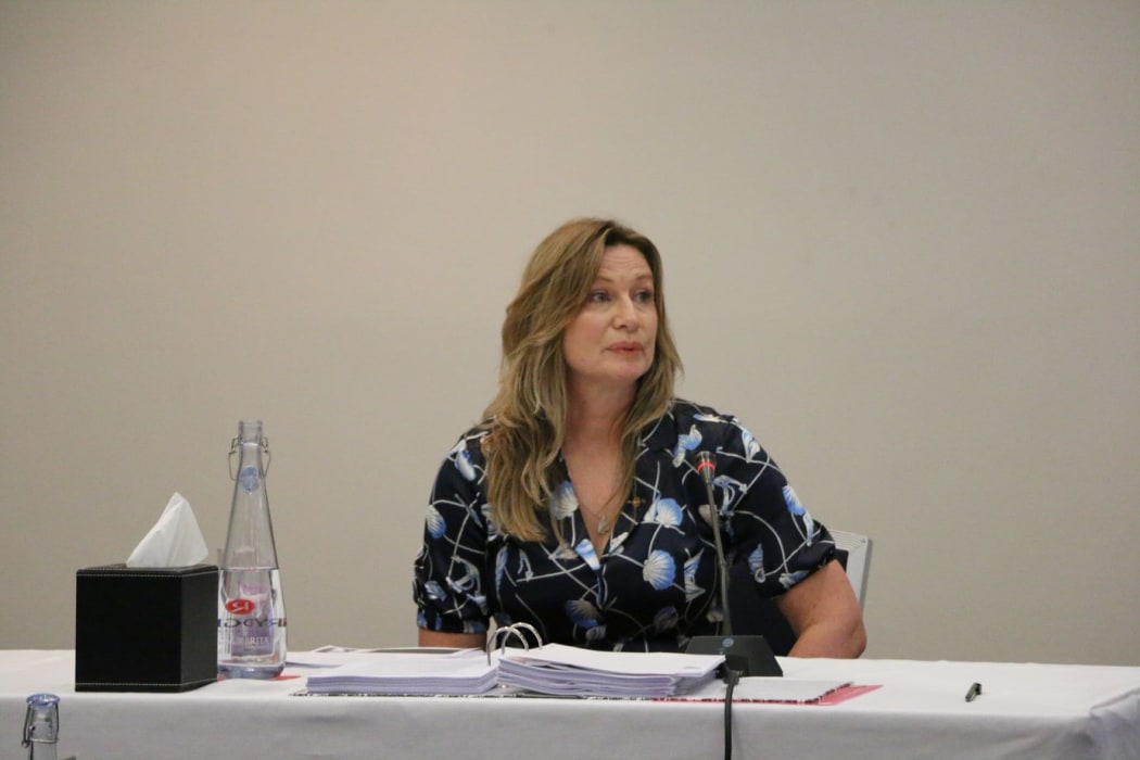 Dr Brigit Mirfin-Veitch speaking at the Royal Commission into abuse in care hearings.