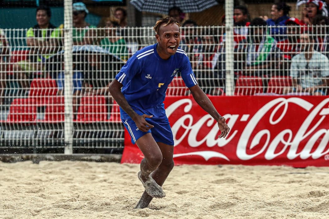 Allen Farobo opened the scoring for Solomon Islands.