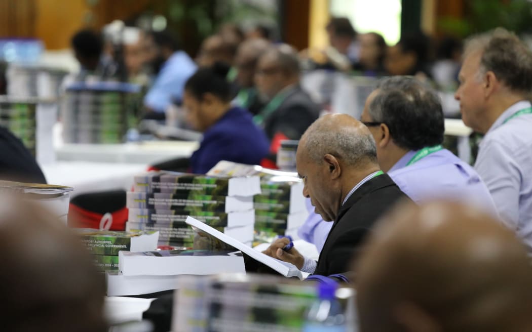 PNG 2025 National Budget press lock-up held in the State Function Room at Parliament House. 30 November 2024