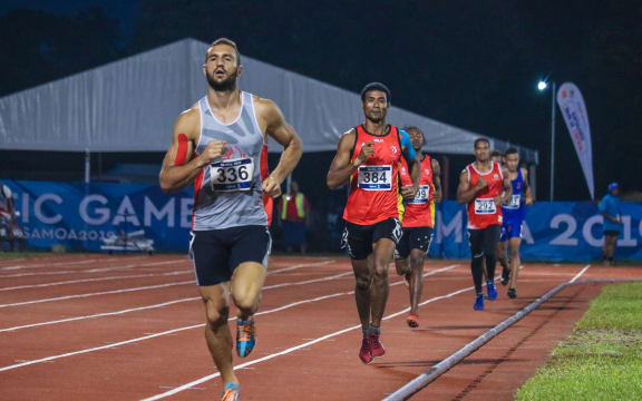 New Caledonia's Florian Geffrouais competes in the men's decathlon