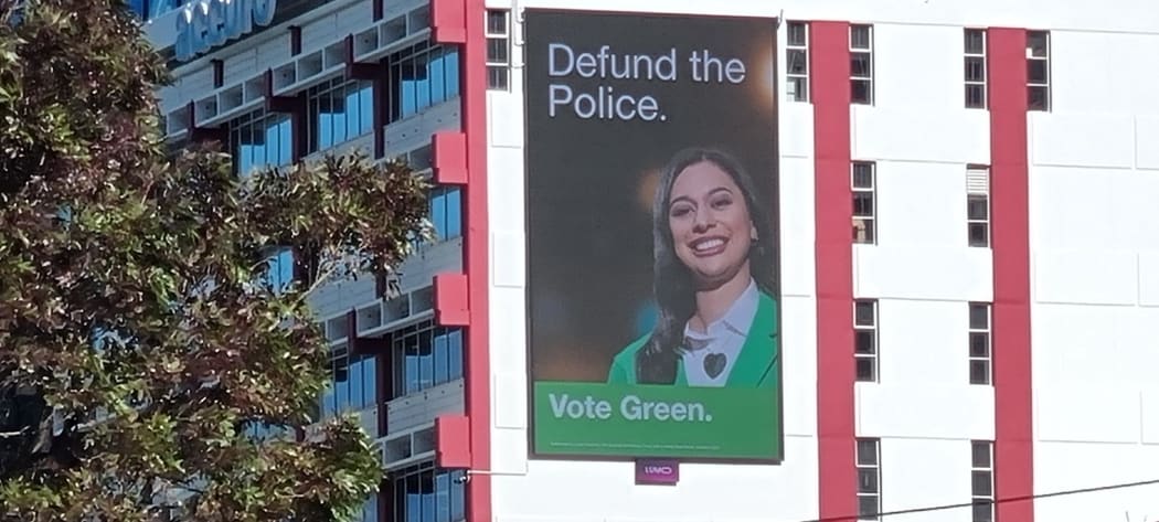 Sensible Sentencing Trust's billboards on Whitmore St.