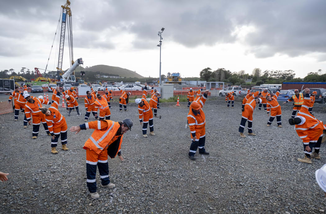 The first day back at work at the at the Māngere Wastewater Treatment Plant site.