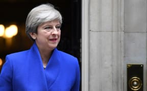 Britain's Prime Minister and leader of the Conservative Party Theresa May leaves 10 Downing Street in central London on June 9, 2017, en route to Buckingham Palace to meet Queen Elizabeth II,