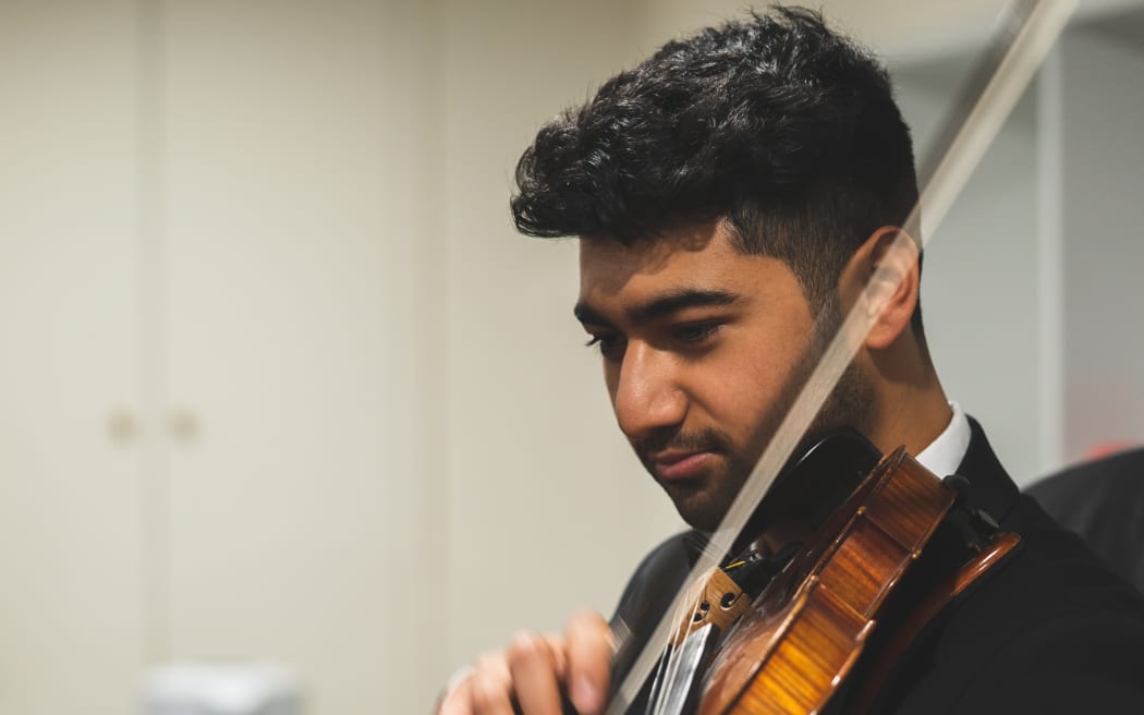 Violinist Hayden Afele-Nickel