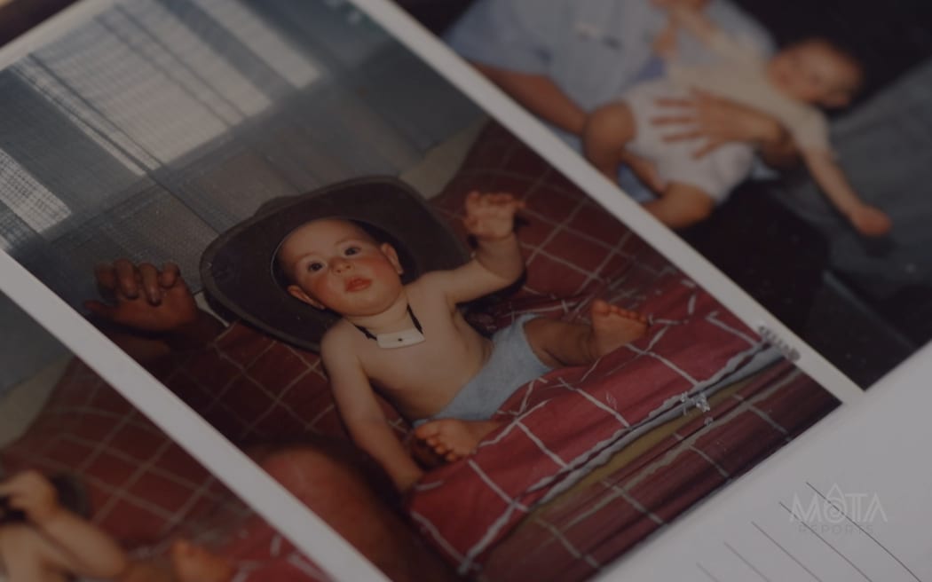 A baby photo of Perenara McAllister.
