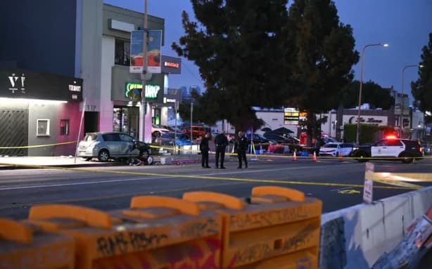 At least 30 hurt after vehicle strikes crowd outside LA nightclub ...