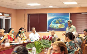 President Edouard Fritch in Bora Bora