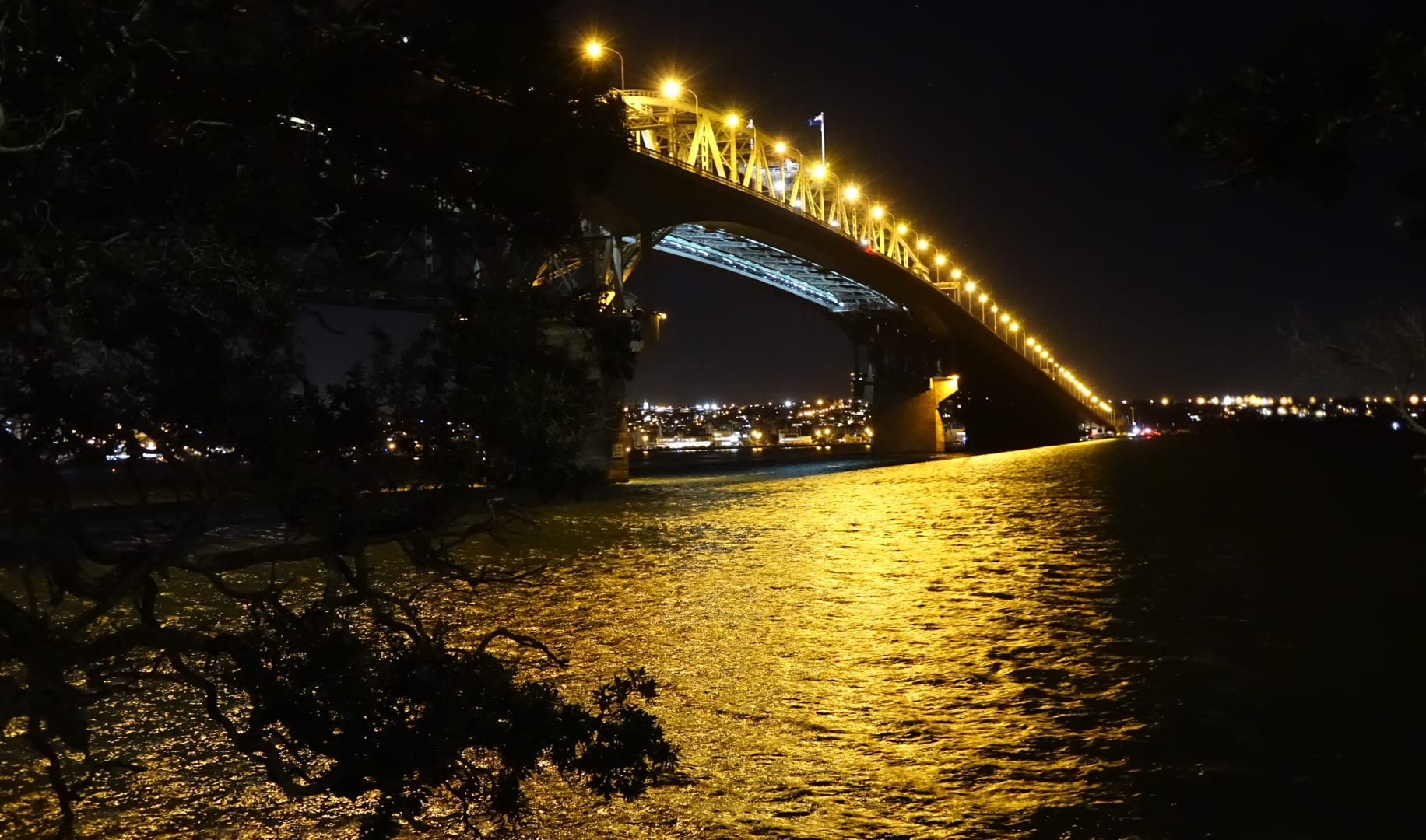 Auckland harbour bridge.