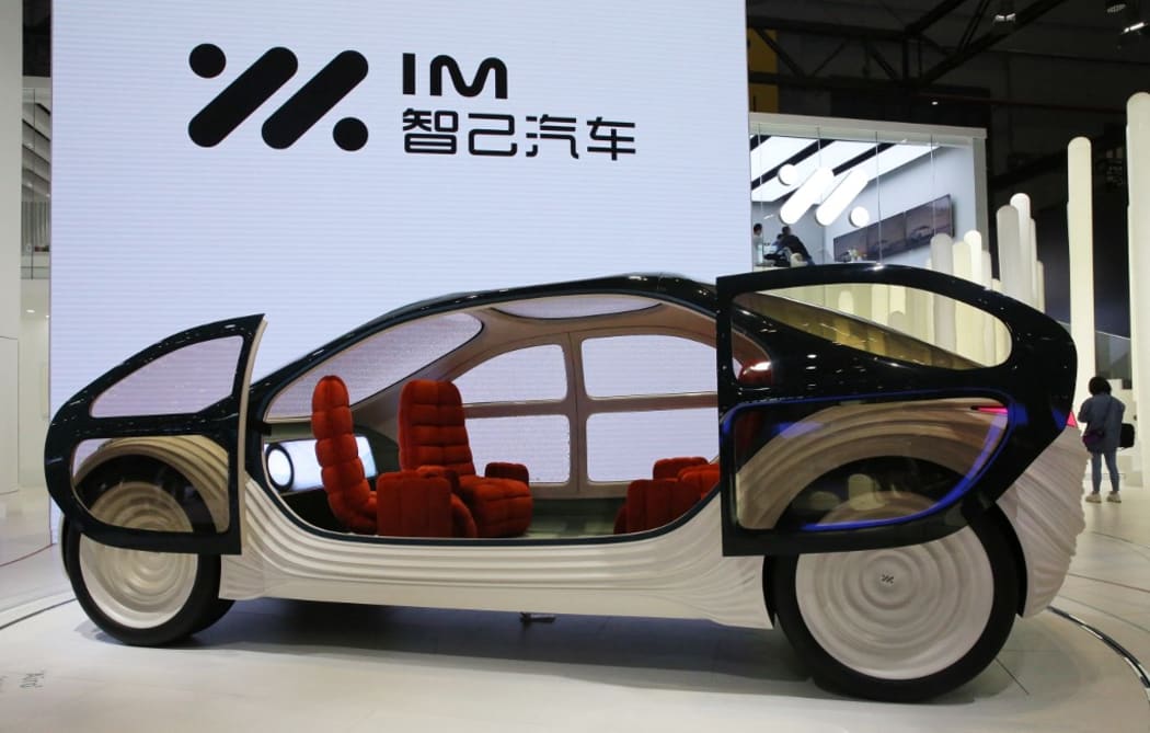 A prototype of self-driving car of IM, Zhiji Motor, is unveiled during Media Day of Auto Shanghai 2021, the 19th International Automobile Industry Exhibition, in Shanghai, China on April 19, 2021.