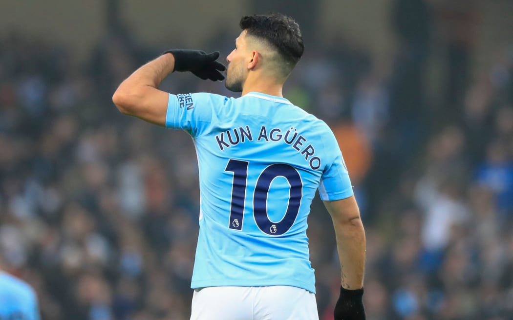 Manchester City star striker Sergio Aguero.