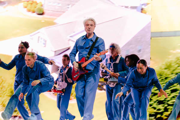 David Byrne performs at Auckland's Spark Arena on January 14, 2026.
